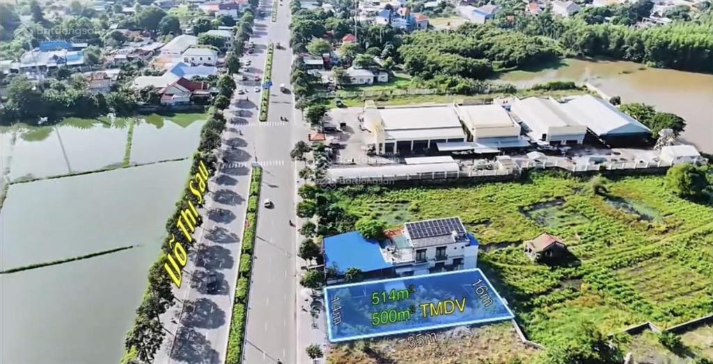 Sở hữu 506m2 đất mặt tiền võ thị sáu, phước hải, tp hcm. ngang 14x35m sẵn 500m2 tmdv.  0933 182 ***