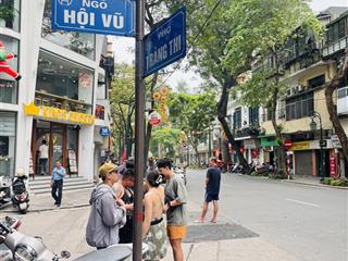 Chính chủ cho thuê nhà tầng 1 mặt phố hội vũ  lô góc, vỉa hè, ngay ngã 5 tràng thi  giá 12,5 tr