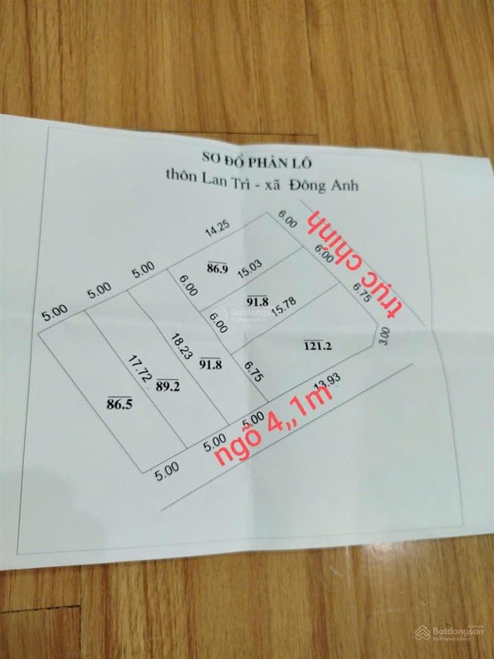 Cần bán lô đất to chia đủ được 6 lô đẹp