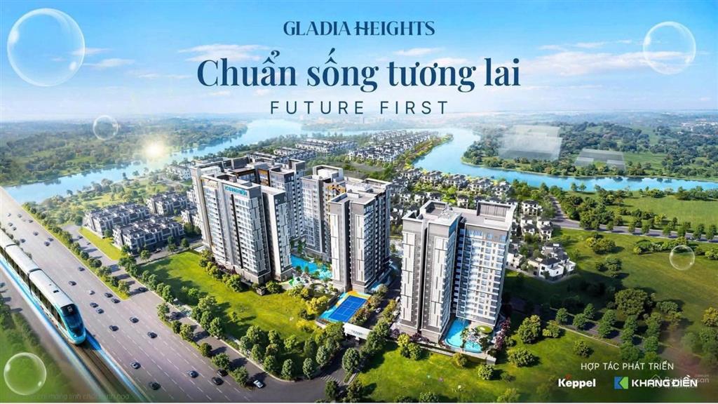 Căn hộ gladia heights  liên doanh khang điền & keppel  giá 83 tr/m2  booking tới 26/7