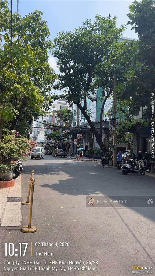 Bán nhà hẻm 36 đường nguyễn gia trí, p25, q. bình thạnh dt 82m2(4,1 x 20m) 5 tầng. dtsd 380m