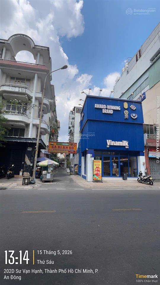 Bán gấp nhà góc 2mt sư vạn hạnh, quận 5 đối diện an đông plaza đang có hđt 75 triệu/tháng