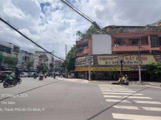 Siêu vị trí góc 2mt đinh bộ lĩnh & chu văn an, quận bình thạnh dt 105,4m2 ngang 6,5m, 3 tầng