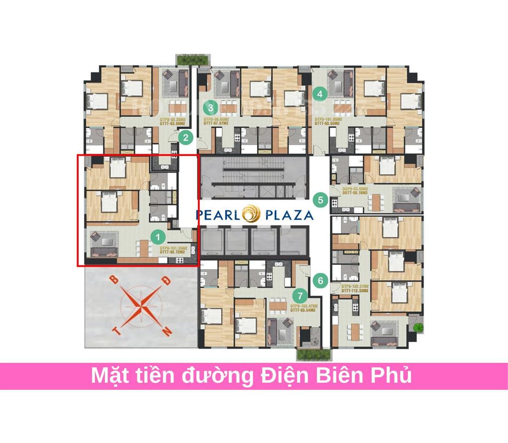 Ms. nancy quỳnh bán căn hộ pearl plaza 2pn chỉ 8,5 tỷ mềm dự án, có pass xem nhà ngay 24/7