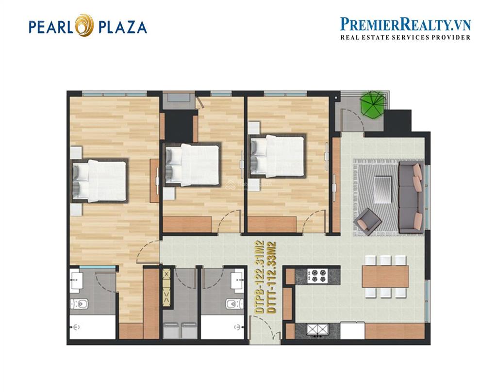 Ms. nancy quỳnh  bán căn hộ pearl plaza 3pn đẳng cấp chỉ 12,5 tỷ  giá chốt nhanh trong đêm