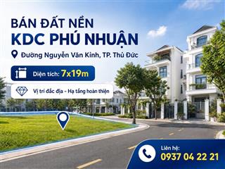 Chuyển nhượng đất nền mặt tiền đường Nguyễn Văn Kỉnh giá tốt