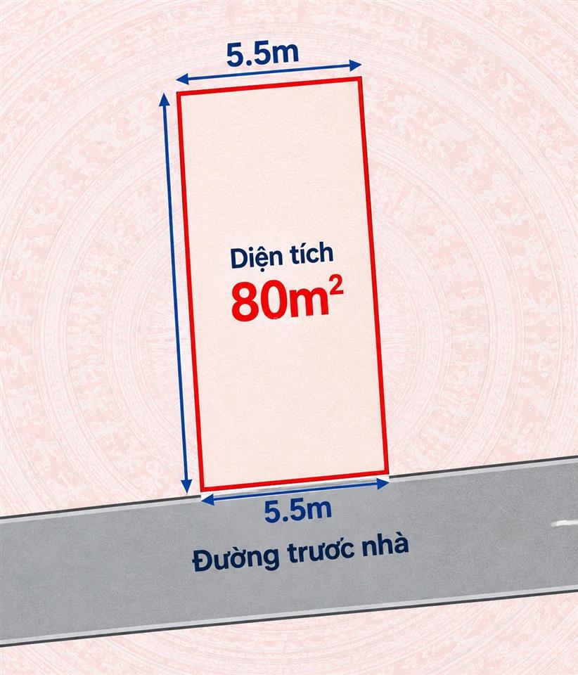 Chính chủ tôi bán gấp đất dục tú  đông anh 80m2 mặt tiền 5,5m, ô tô đỗ cổng