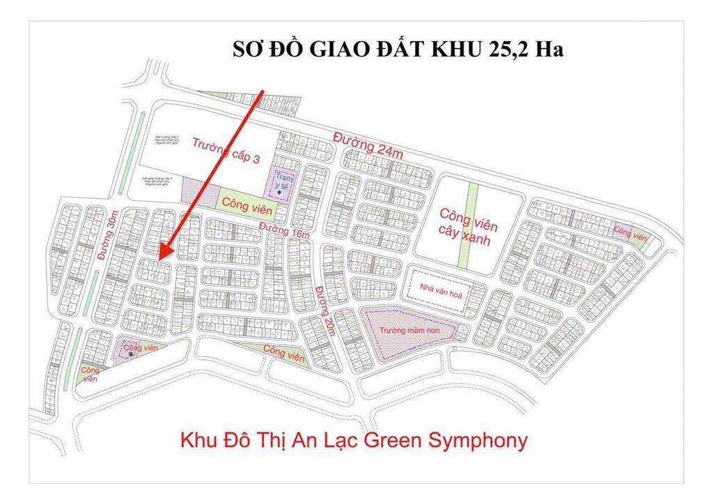 Chính chủ bán 89m2 gần đường to vị trí trung tâm khu 25.2ha giá tốt nhất dịch vụ vân canh