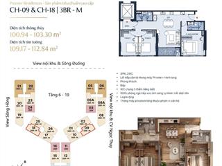 Độc quyền quỹ duplex, penthouse, 3pn view sông hồng tại the magnolia mik khai sơn  0963 603 ***