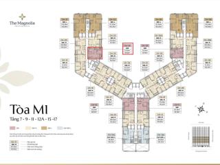 Độc quyền căn 2pn trục 24 tầng 1x 72,7m2 the magnolia mik khai sơn  0963 603 ***