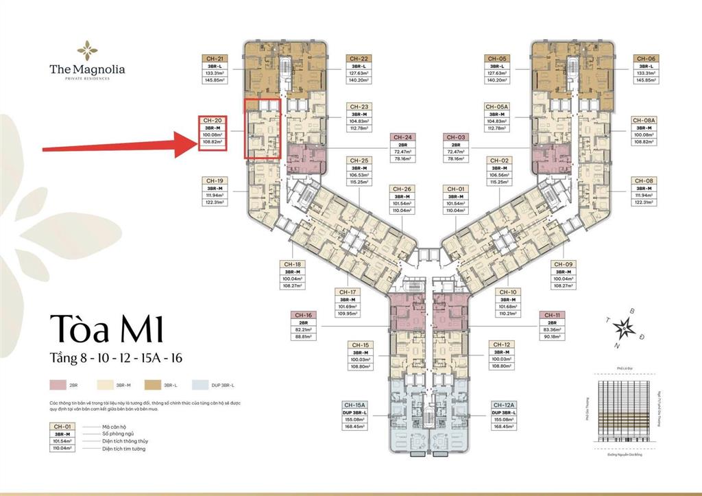 Bán gấp căn 3pn trục 20 tầng x giá 10,4 tỷ the magnolia private residences khai sơn  0963 603 ***