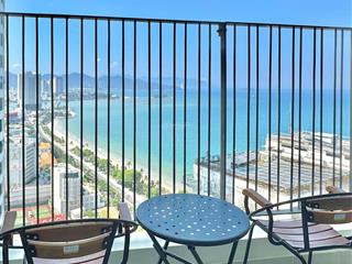 Cho thuê căn hộ 2 phòng ngủ , view trực diện biển goldcoast nha trang. giá 35 triệu/ tháng