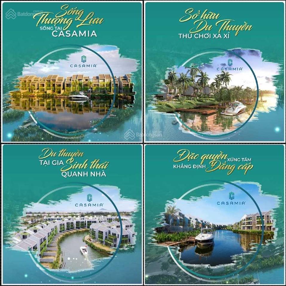 Chỉ 14,x tỷ sở hữu biệt thự + bến du thuyền riêng casamia hội an. dt 238m2  0905 866 ***