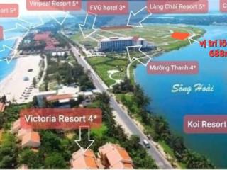 Lô đất sông  biển, 2 mặt tiền, đường hoàng sa, p. hội an đông, tp đà nẵng