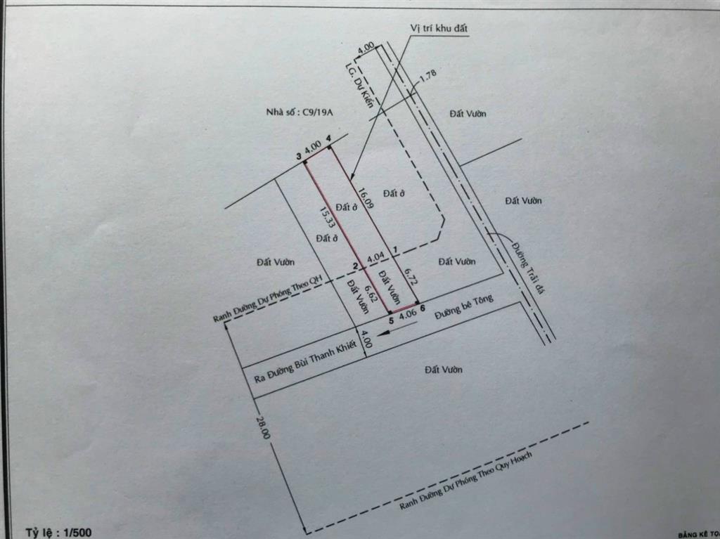 CẦN BÁN 90M2 4X22 ĐẤT THỔ CƯ HẺM XE HƠI TỚI ĐẤT GẦN QL1A