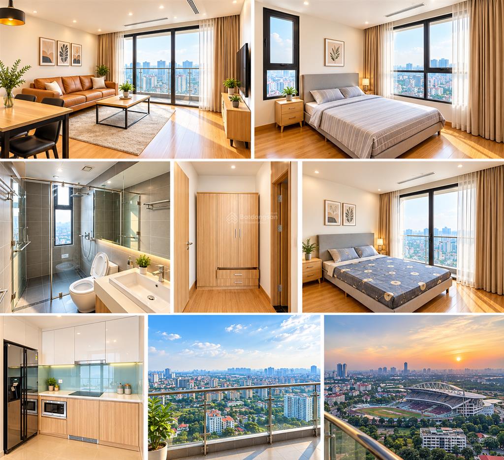 Cho thuê cc căn góc tầng cao view hồ pháo hoa, 3pn tại a3808, the zei, giá 21 triệu, 107m2