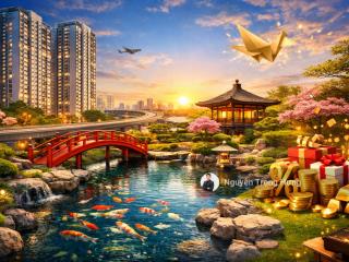 Vinhomes mở bán quỹ căn origami view vườn nhật, hồ cá koi, hỗ trợ lãi xuất, thanh toán linh hoạt