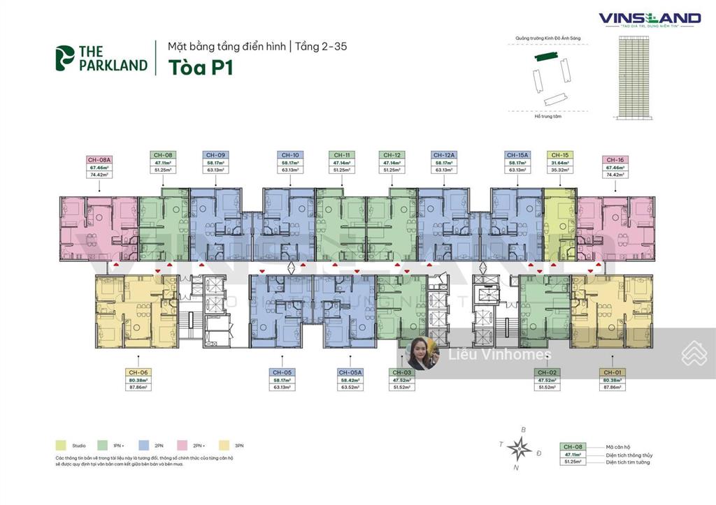 1n + 52m2 rẻ nhất parkland giá full, tặng 24 tháng pdv, sẵn đồ liền tường cơ bản. 0936 047 ***