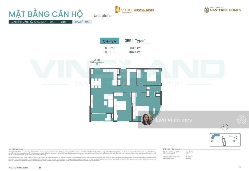 Căn 4n 139m2 kính cong view hồ tạo sóng, tầng trung thoáng đẹp ocp2 cho gia đình đa thế hệ