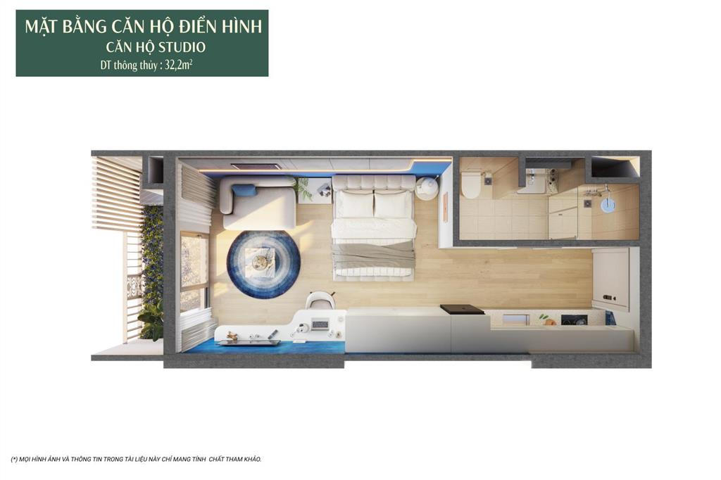 Chỉ cần 877 triệu đồng vốn ban đầu sở hữu studio sổ hồng lâu dài tại the onsen 3, elite island
