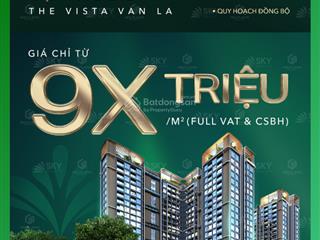 2 phòng ngủ  vista văn la  hướng hoàng hôn, căn có giá rẻ nhất tòa v2