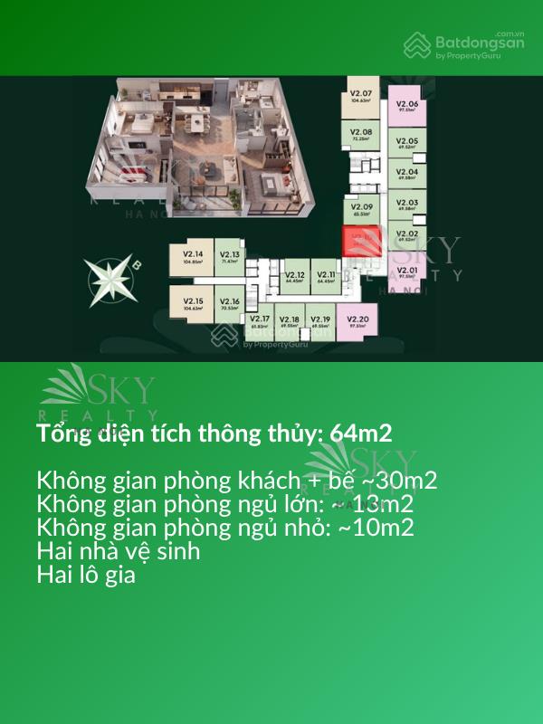 2 phòng ngủ  vista văn la  view skyline hà đông, metro, hoàng hôn, núi ba vì