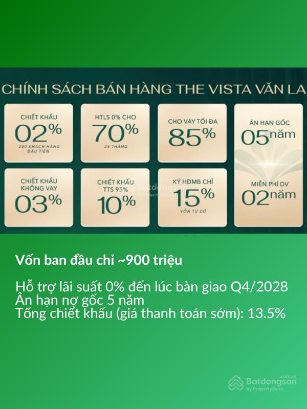2 phòng ngủ  vista văn la  view skyline hà đông, metro, hoàng hôn, núi ba vì