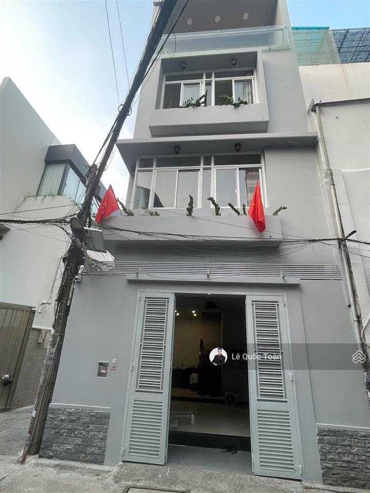 Bán nhà góc 2 mt hxh hồ biểu chánh phú nhuận, dt 5x8,15m, 4 tầng, giá chỉ 8 tỷ 7 tl