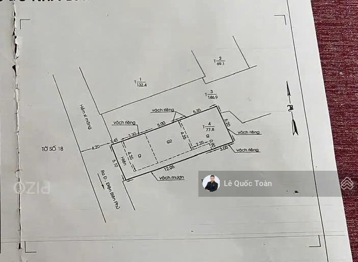 Bán nhà hxh điện biên phủ, q.bình thạnh, dt 5.1x15.1m, nhà cấp 4 tiện xây mới, giá 15.5 tỷ
