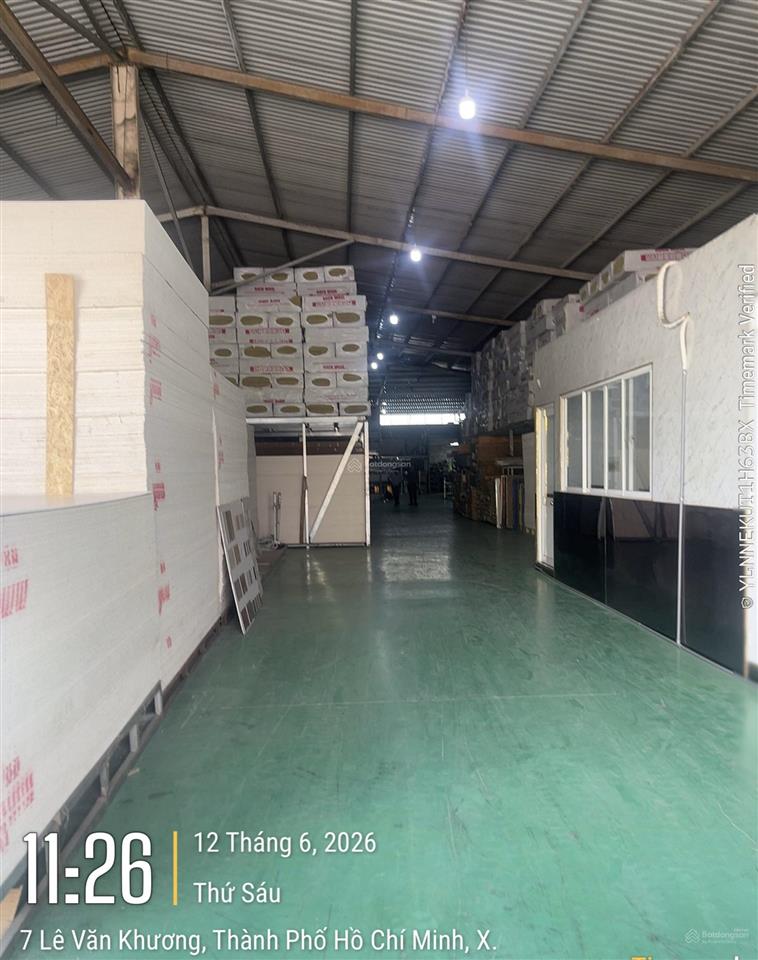 Chính chủ cho thuê xưởng lê văn khương, phường thới an. dt 1200m/85tr