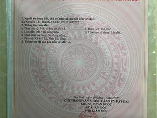 Hoa hồng 40tr  cần bán gấp đất thổ cư 162m2 tại tân trạch, cần đước, long an