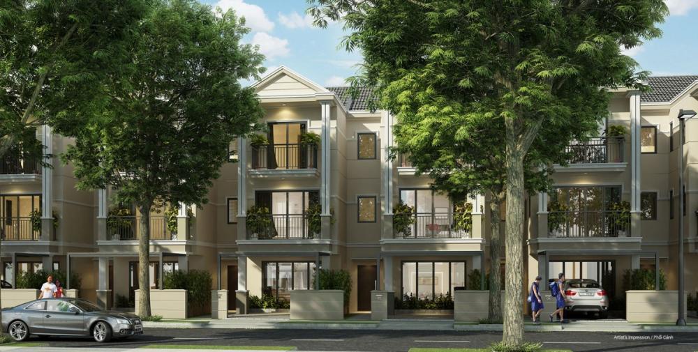 Cho thuê biệt thự nine south estates nhà bè 4 phòng ngủ full nội thất giá 25 triệu/tháng