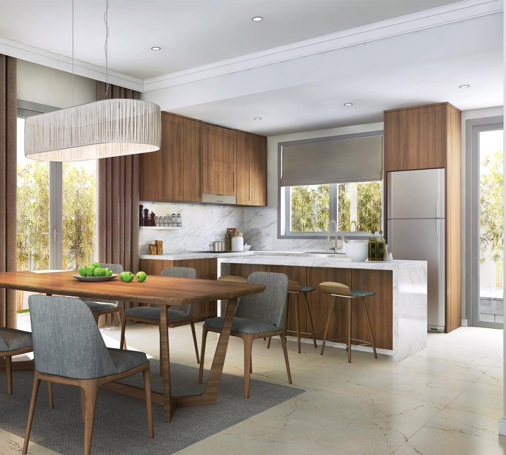 Cho thuê biệt thự nine south estates nhà bè 4 phòng ngủ full nội thất giá 25 triệu/tháng