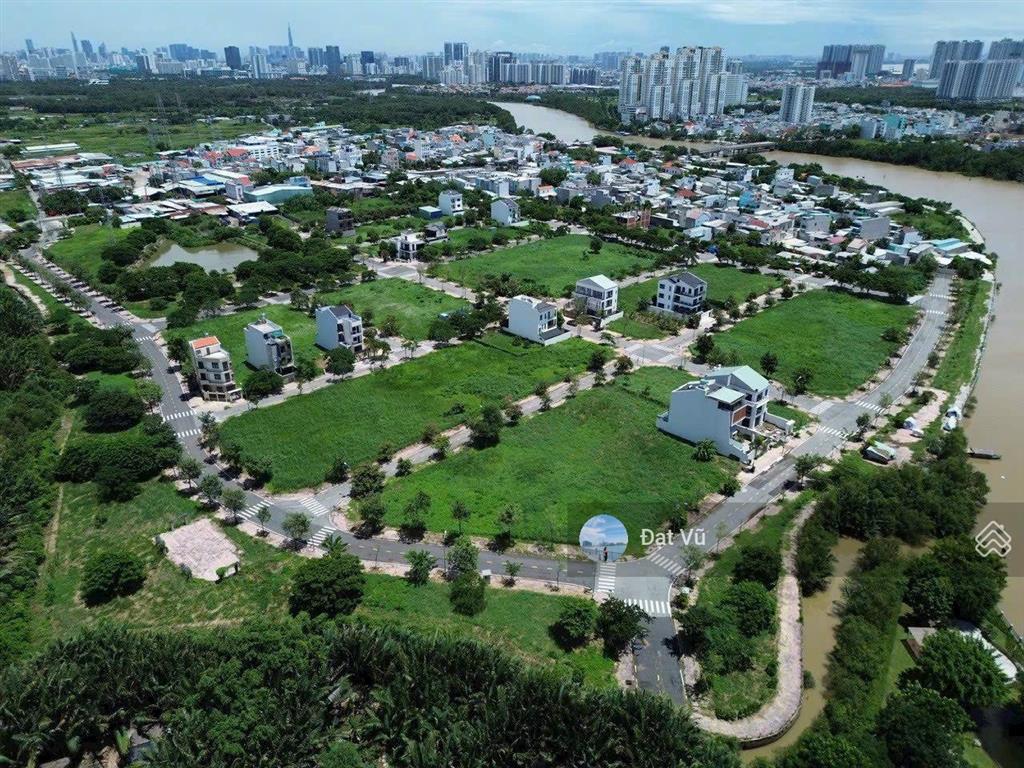 Bán đất nhà phố kdc ven sông bộ công an nhà bè, giá 12.9 tỷ