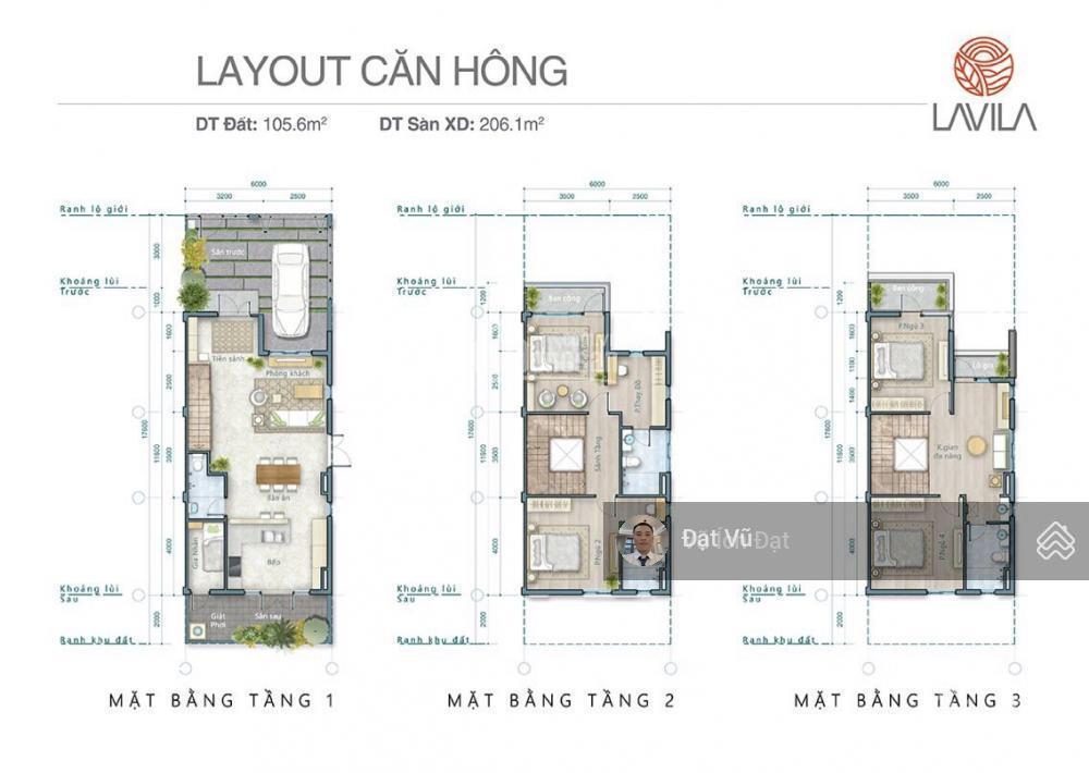 Chính chủ bán shophouse lavila đường lớn 30m