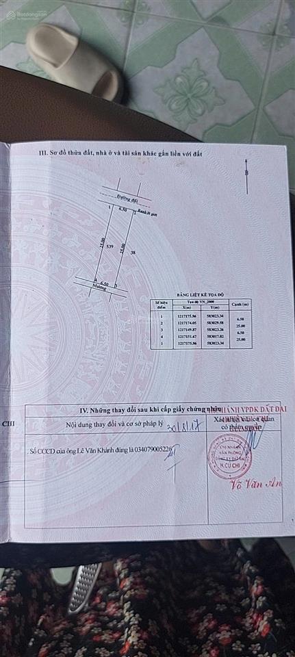 Đất ngay đường nguyễn văn khạ, tân an hội,củ chi, gần kcn, tt củ chi. 1850 còn bớt.