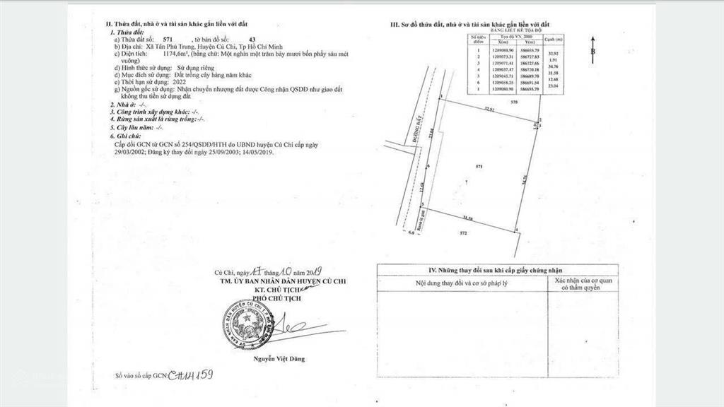 Chính chủ bán đất đường 67, tân phú trung dt 17x33m giá 4tr/m2