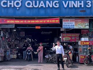 Bán nhà phố trong lòng chợ quang vinh 3 tạo có dòng tiền ngay  phường bình cơ, tp.hcm