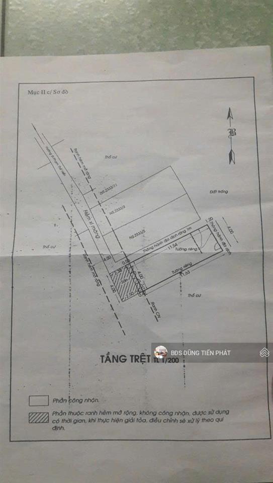 Nhà dt khủng 60m2 hẻm thẳng phạm thế hiển p6 gần đường