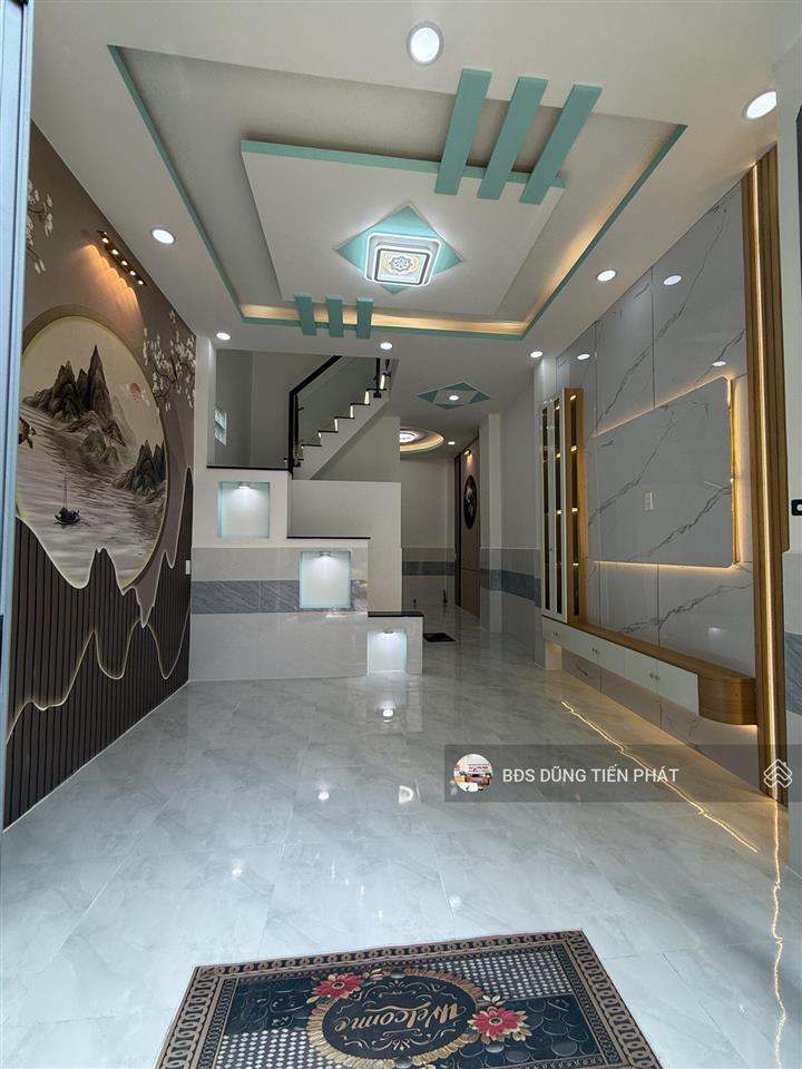 Nhà mới 1 lửng lầu 3 pn hẻm 6m lương văn căn p15