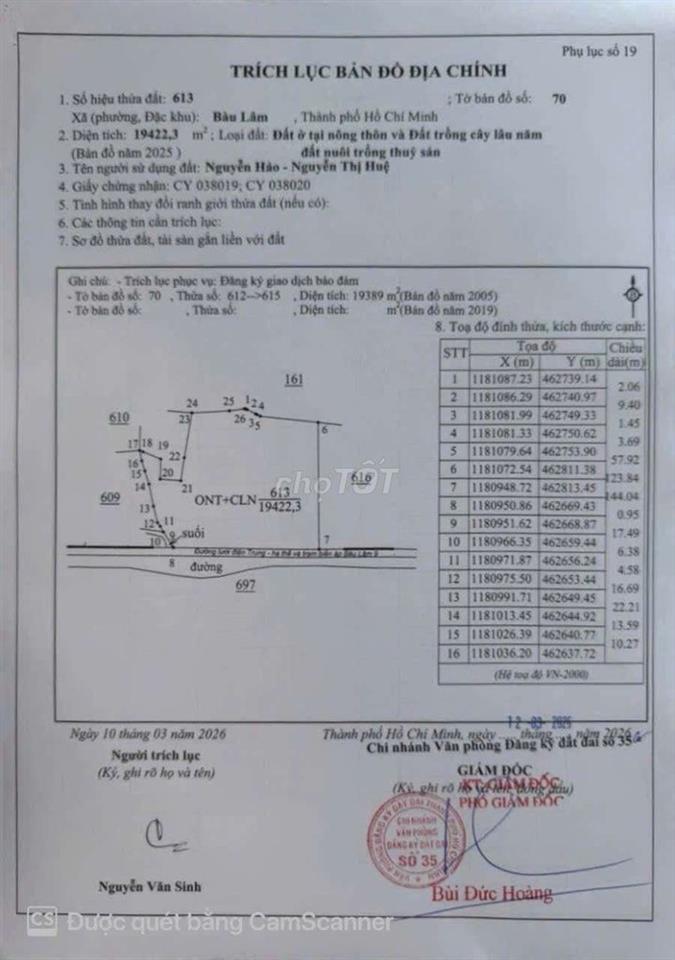 Bán 2Ha Có 300m thổ cư. Đất Mt Bầu Lâm