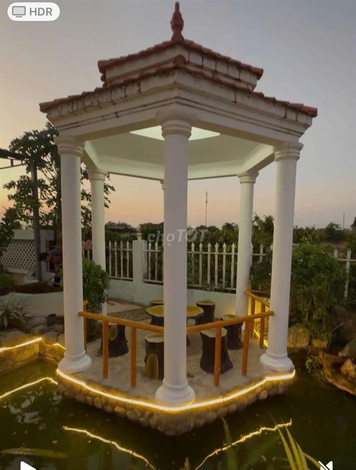Bán nhà vườn siu đẹp 608m2 thổ cư 100m .Đường nhựa 