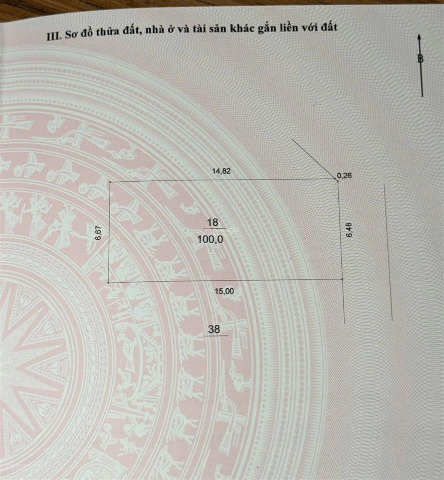 Mảnh đất siêu vip phố bùi huy bích 100m2