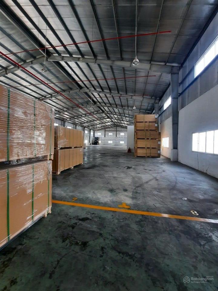 Cho thuê kho xưởng (1000m², 80tr) pccc tự động  xe cont  văn phòng