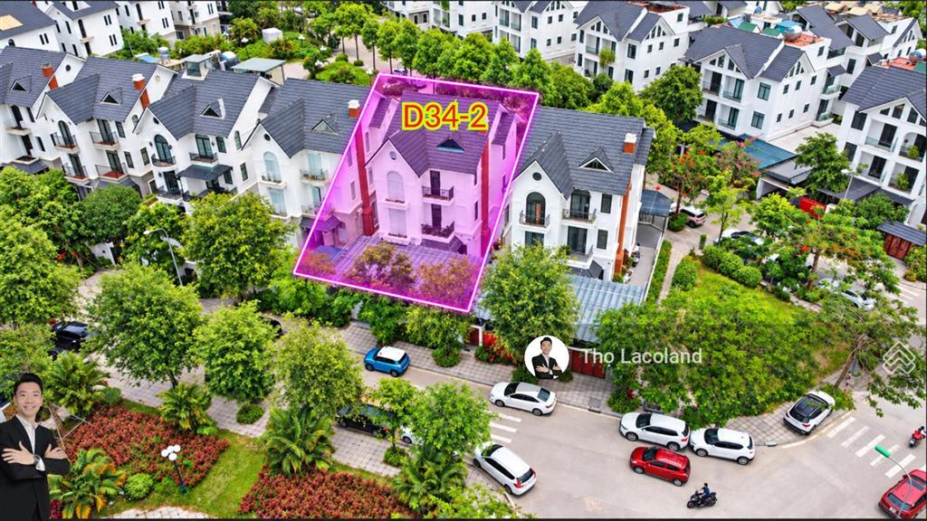 Bán biệt thự đơn lập d34 ô 2 khu d geleximco, 300m2, 2 vườn hoa trước sau, giá hơn 5 chục tỷ, có tl