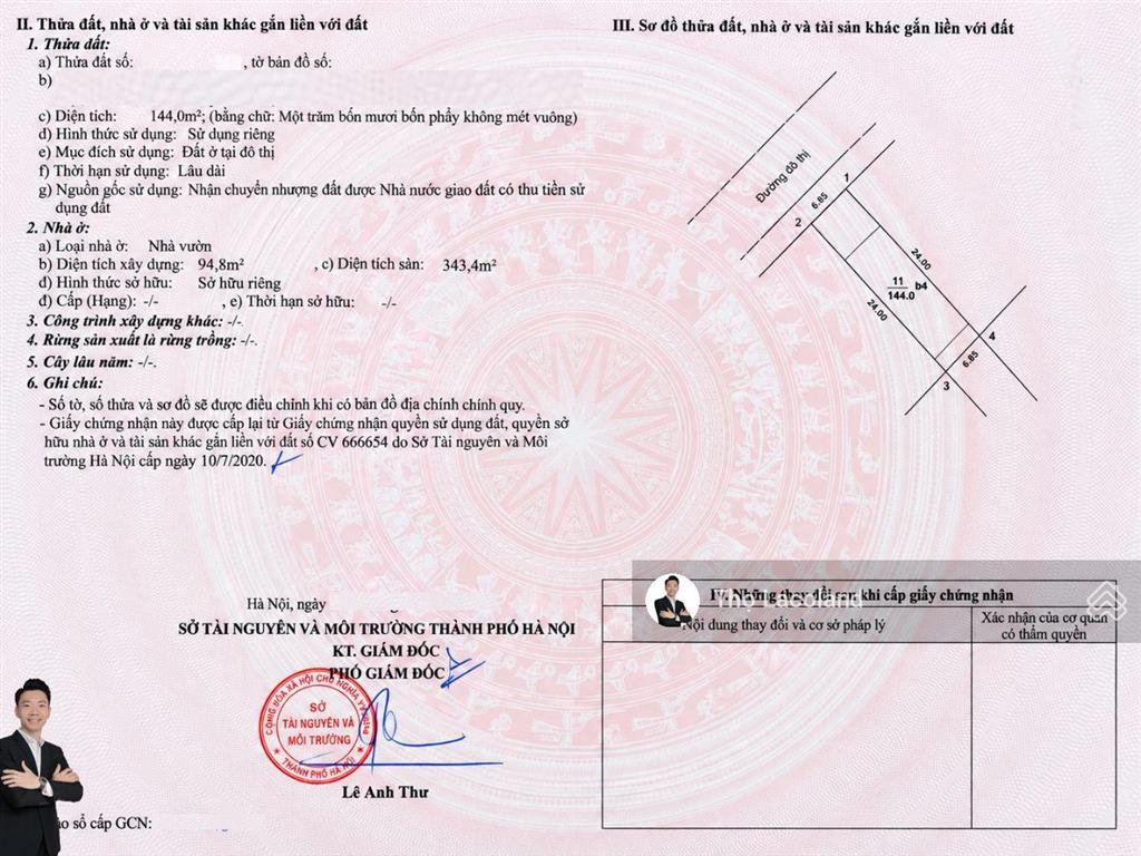 Hơn 19 tỷ. chính chủ bán lk d24 ô 10, khu d geleximco, dt 144m2 mt 6m, về ở ngay hoặc cho thuê 35tr
