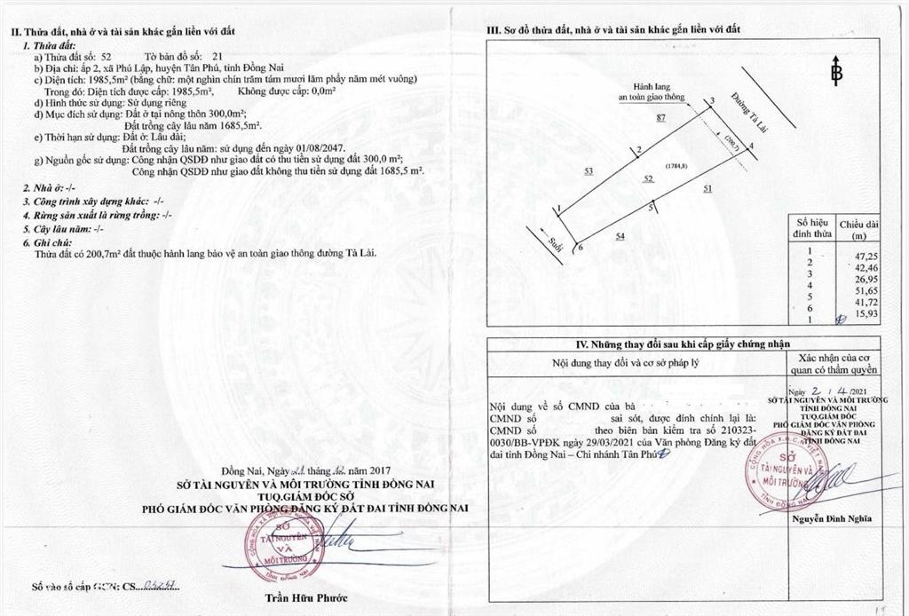 Chủ tài sản cần bán gấp lô nhà cấp 4 + đất tổng diện tích 1985.5m2