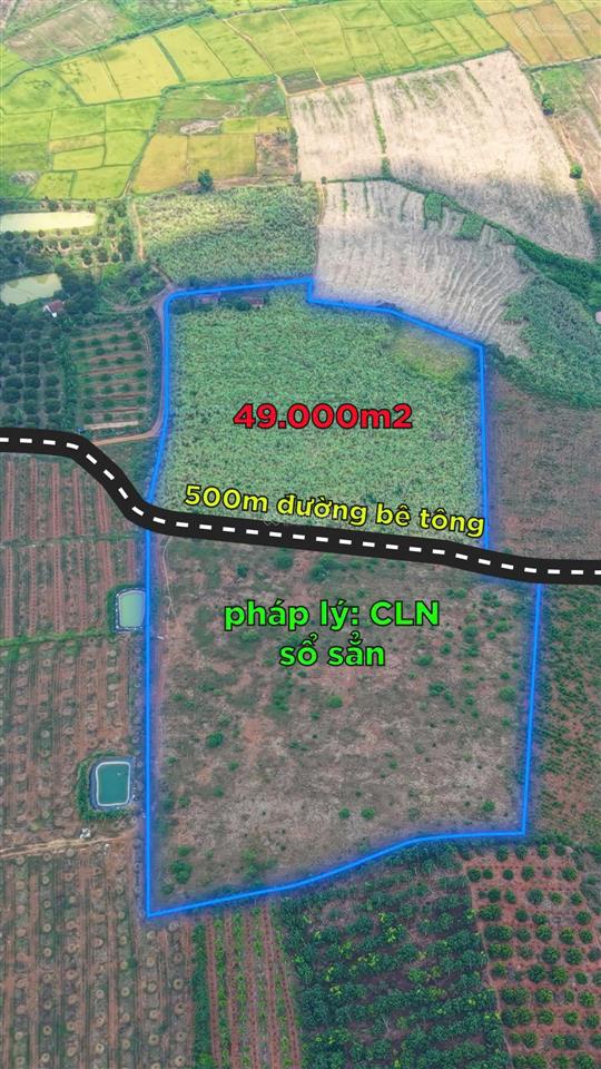 Kẹt tiền cần bán gấp lô đất đỏ 5ha ở eabar sông hinh