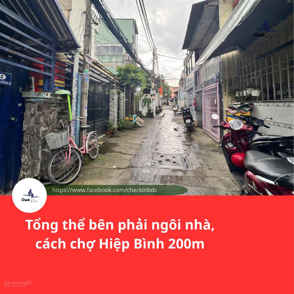 Nhà phố 3pn ngang 5m x dài 30m sát chợ hiệp bình, tp. hcm, sổ hồng riêng, giá 10,5 tỷ