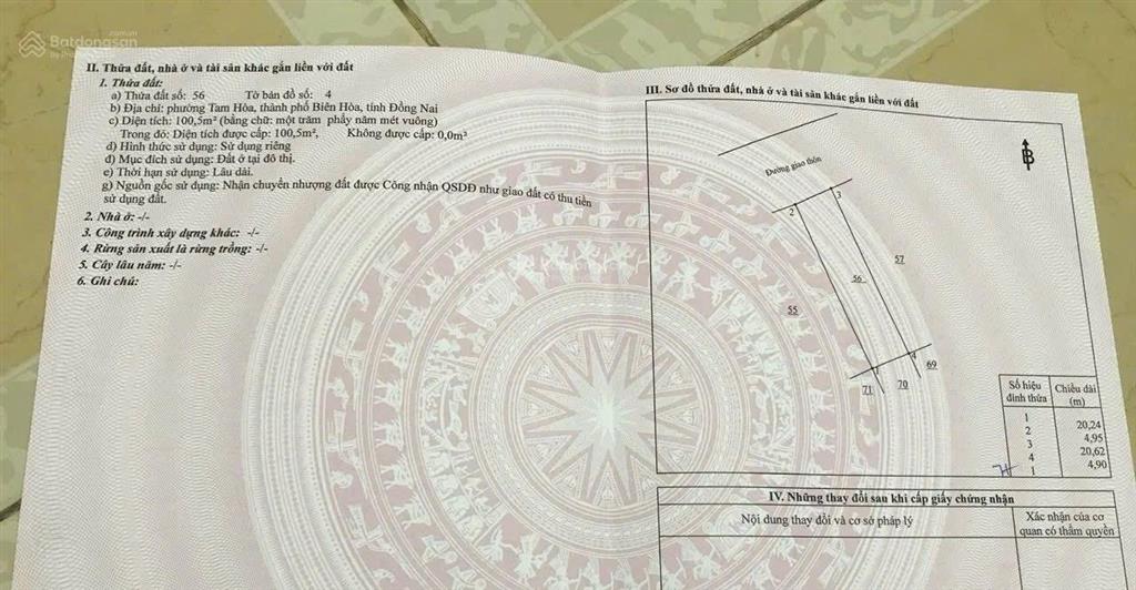 Bán đất sau bệnh viện đồng nai sát nhà thờ trinh vương